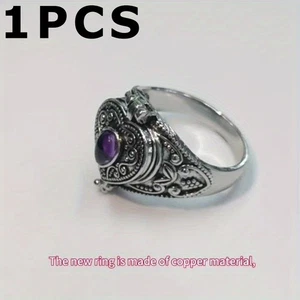 Sophisticated Antique Style Ring with Cubic Zirconia for Women’s Accessory Kit - Picture 1 of 9
