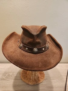 Minnetonka The Outback Buffalo Nickel Hut Medium Echtleder abgenutzt A26 - Bild 1 von 12