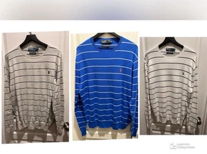 Polo by Ralph Lauren Crew neck Sweater Size XL ( 100% Pima Cotton)bundle of 3 - Picture 1 of 11