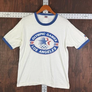 Levis Olympic Games Los Angeles Ringer Tee T-Shirt Erwachsene Large Vintage 1984 80er - Bild 1 von 11