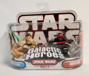 Figura de acción Star Wars Galactic Heroes Obi-Wan Kenobi y Darth Maul paquete de 2 2006 - Imagen 1 de 4