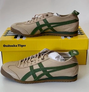 Onitsuka Tiger Mexico 66 SD Trainers, Beige/Green, UK size 4, Euro size 37.5 - Picture 1 of 17