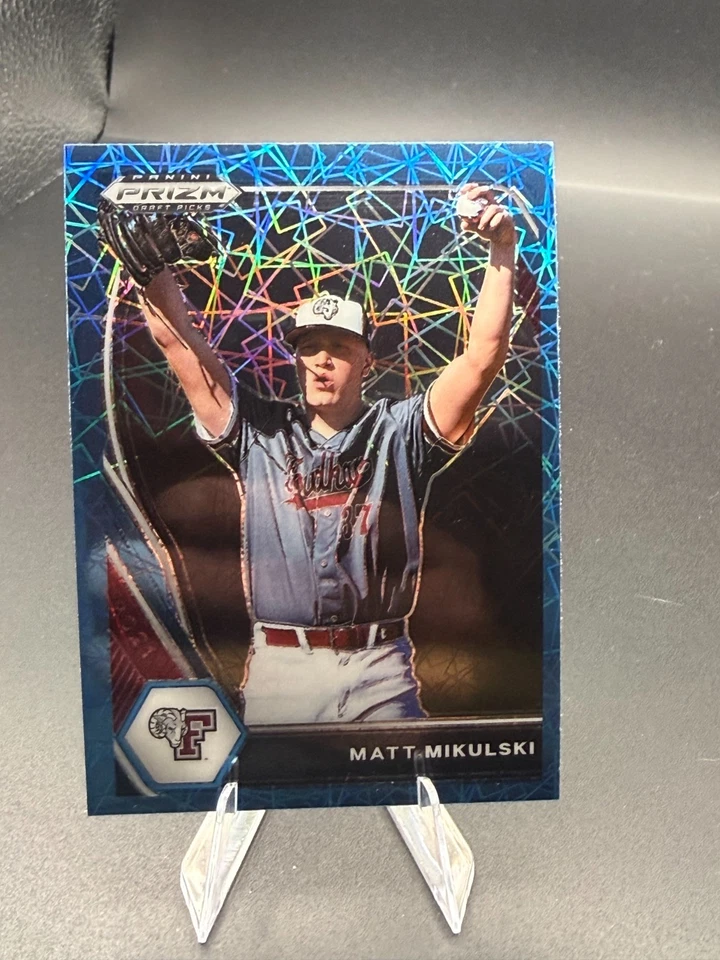 2021 Panini Prizm Draft Picks - Matt Mikulski #PDP50 Blue Velocity Prizm (RC) - Image 1 of 1