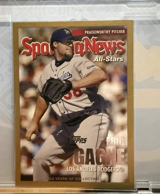 2005 Topps - Sporting News All-Stars Eric Gagne #728 Gold 1085/2005 - Image 1 of 2