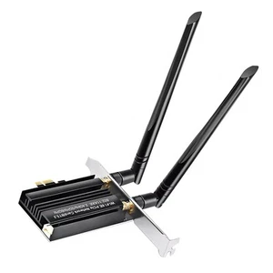PCI-E WiFi 6E Adapter Desktop PC for Intel AX5400 PCIe Wifi Card Bluetooth5.2 - Photo 1/20