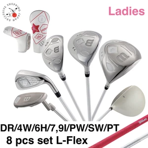 WILSON Tiara Niino Ladies Club Set 8P DR/4W/6H/7I,9I/P,SW/PT For Beginners White - Picture 1 of 11