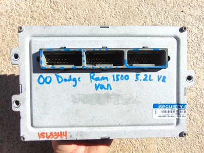 Módulo de control del motor 00 Dodge Ram Van 1500 5,2 L V8 ECU ECM fabricante de equipos originales Foto 1 de 4