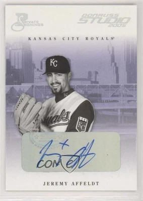 2005 Donruss Studio Private Signings Silver /100 Jeremy Affeldt #141 Auto - Image 1 of 2