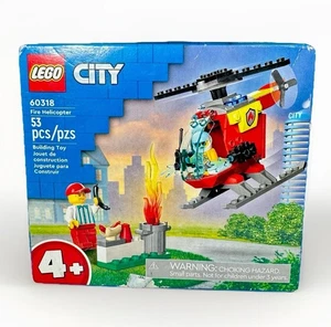 LEGO CITY: Helicóptero de Bomberos (60318) Juego de Construcción Retirado Nuevo Caja Sellada de Fábrica - Imagen 1 de 6