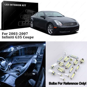 Xenon White 10pcs Interior LED Light Kit for 2003-2007 Infiniti G35 Coupe + Tool - Picture 1 of 8