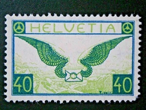 SWITZERLAND 1 MINT HR OG STAMP SC # C14 - Picture 1 of 2