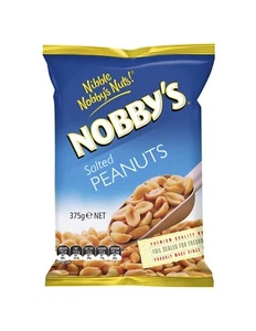 Nobbys Salted Peanuts 375g x 12 - Picture 1 of 2