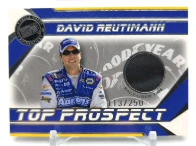 2007 Press Pass Stealth DAVID REUTIMANN Top Prospect Race Used Tire Relic /250 - Image 1 of 4