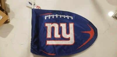 NFL New York Giants Football Shaped 2 sided car flag - Изображение 1 из 3