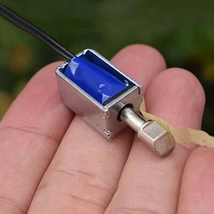 DC 6V-12V Inhalation Suction Type Micro Solenoid Magnet Electromagnet Stroke 7mm - Picture 1 of 9