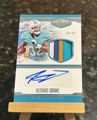 2016-17 Panini Plates & Patches Kenyan Drake Jersey Relic Auto /99 #26 SP - Image 1 of 2