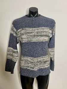 CASUAL WORKS Men’s Knit Jumper Sweater 90’s 2000’s Retro Wool Blend Size S - Picture 1 of 5