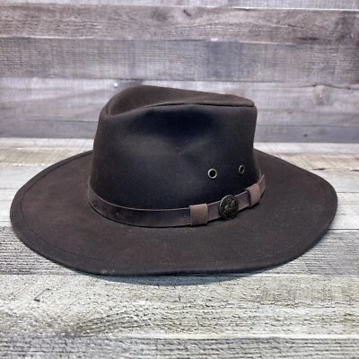 Sombrero Colección Aventura Aussie Outback Trading Co Cuero Fieltro Marrón XL 1480 Foto 1 de 4