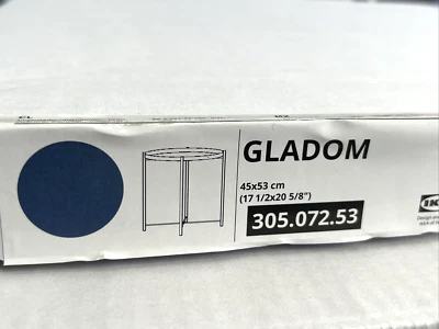 IKEA GLADOM Bandeja Mesa con Tapa Extraíble Acero Azul 17 1/2" x 20 5/8" NUEVO Foto 1 de 4