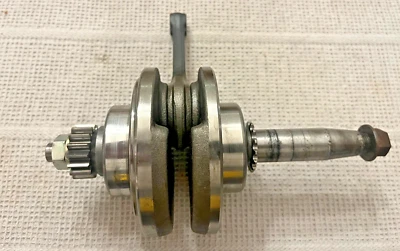 1979 - 1985 Honda XL100S OEM Crank Shaft Crankshaft Connecting Rod Primary Drive - Image 1 of 4