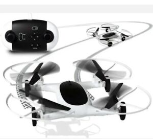 Sharper Image Fly + Drive 7" Drone Rechargeable Dual Function 2.4GHZ Long Range