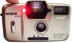 Argus FF300 35mm Film Camera Auto Flash Point And Shoot 29mm Lens Silver Tested - Picture 1 of 12