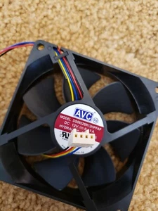 AVC 92MM Case Fan with 3 Pin Plug Hydraulic Bearing Brand New - Picture 1 of 2