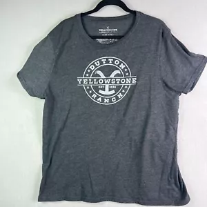 Camiseta Yellowstone Dutton Ranch Para Hombre Extra Grande Negra Logo - Imagen 1 de 14