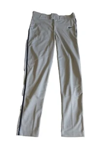 NUOVO! Nike Vapor Select Pantaloni da Baseball Grigio/Blu Piping BQ6435-052 M Medium - Foto 1 di 8