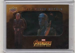 2018 Upper Deck Marvel Avengers Infinity War Strip Mined Metals Ebony Maw SMM10