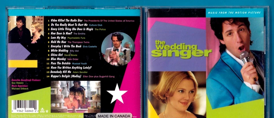 The Wedding Singer soundtrack cd album- David Bowie, New Order, Smiths - image 1 of 1