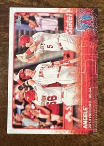 2015 Topps Baseball Card Los Angeles Angels Los Angeles Angels #223 - Picture 1 of 2