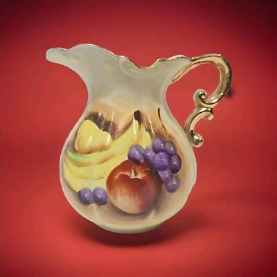 Jarra Cerámica Enesco Diseño Fruta L-319 Decoración Vintage Porcelana Decorativa J6 Foto 1 de 4