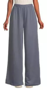 Area Stars Ultra Wide Leg Knit Pant Gray Elastic Waist Pull On XS NWT - Picture 1 of 4