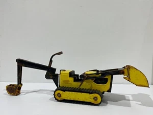 Vintage 1960s No. 534 Tonka Trencher Backhoe Loader Pressed Steel As Found - Picture 1 of 20