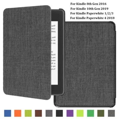Shell Smart Case Cover Leather For Kindle 8/10th Gen Paperwhite 1/2/3/4 - Image 1 of 4