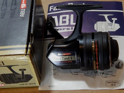1980s' vintage ABU Garcia Fast Cast I closed-face spinning/match reel-NOS - Image 1 of 4