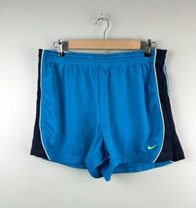 Nike Shorts Girls Size XL Blue Color Block Dry Running Casual Athletic Youth - Picture 1 of 6