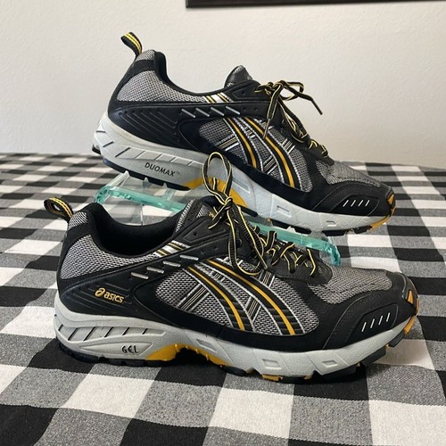 Come nuovo! Scarpa da corsa Asics uomo GEL Arctic WR trazione a punta resistente alle intemperie nera 11