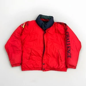 Vintage Nautica Jacket Mens XL Challenge J Class Duck Down Puffer Yacht Bomber - Picture 1 of 13