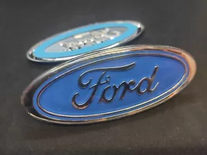 1x Ford Escort Fiesta Sierra Cosworth Light Blue Badge Emblem Logo 115x45mm - Picture 1 of 1
