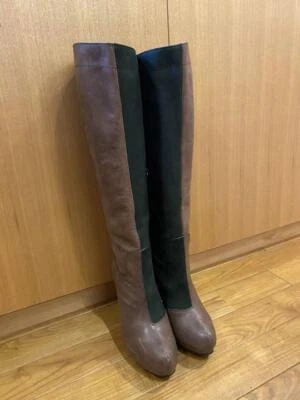 Vivienne Westwood Suede Boots 39 Brown x Black  Women  from JP - Image 1 of 4