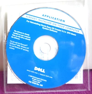 Dell APPLICATION -INSTALLING/Reinstalling Roxio Easy CD Creator 5.3.4. SP8 Basic - Picture 1 of 1
