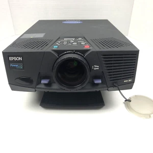 Projector W/ Case Epson PowerLite ELP-5500 LCD Conference Room and Cables Works - Picture 1 of 11