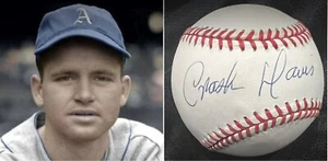 Crash Davis (Dec.01) PSA/DNA Philadelphia Athletics Bull Durham Signed Baseball - Picture 1 of 4