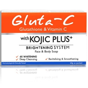 Jabón ácido kójico facial y corporal Gluta C con glutatión y vitamina C - Imagen 1 de 5