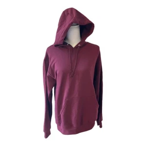 Fruit Of The Loom Purple Fleece Lined Hoodie Sweatshirt Size Small - Picture 1 of 7