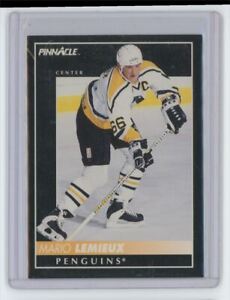 1992-93 Pinnacle Mario Lemieux Hockey Card #300