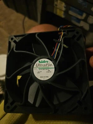 Nidec Ultraflo W12E12BS11B5-07 (used) 120×120×38 mm Cooling Fan Miner - Image 1 of 3