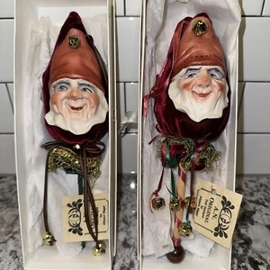 Vtg Allyson Nagel OOAK Handmade Ornament Doll Figure Door Hanger GNOME GNOB 1991 - Picture 1 of 15